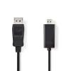 CAVO ADATTATORE NEDIS CCGB37100BK20 DISPLAYPORT MASCHIO-HDMI LUNGHEZZA 2 METRI COLORE NERO